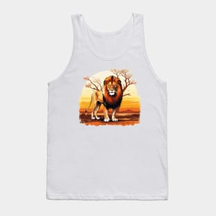 Wild African Lion Tank Top